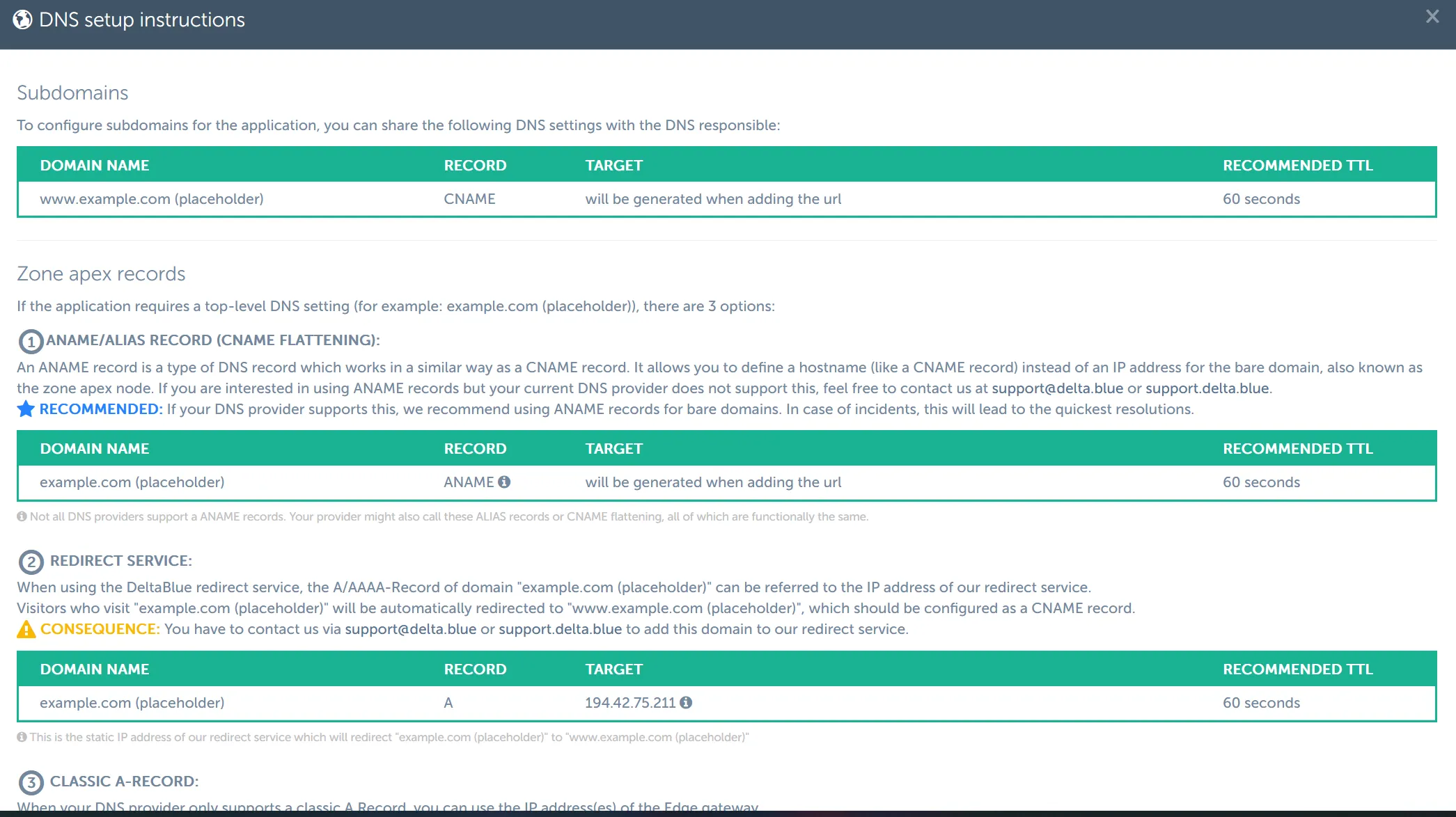 dns details